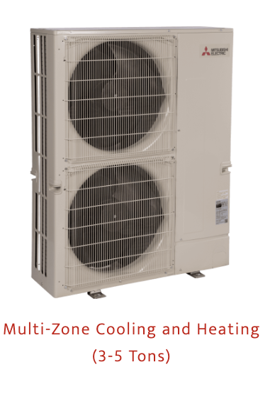 multizone cooling and heating 3-5 ton